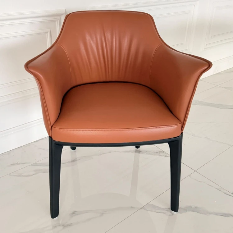 krzesło nowoczesne drewniane skórzane.JPG