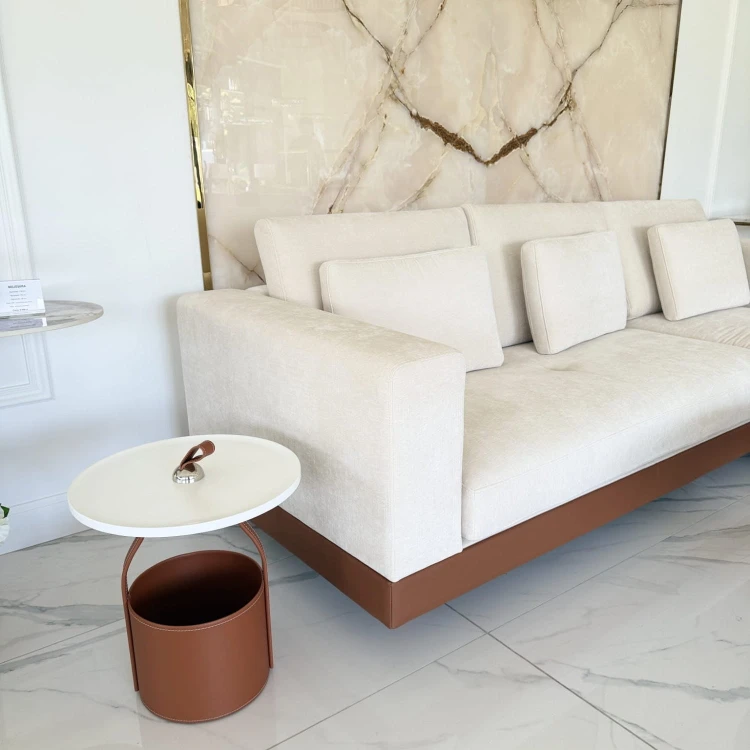 nowoczesna sofa narożna do salonu tapicerowana na zamówienie z primavera Home