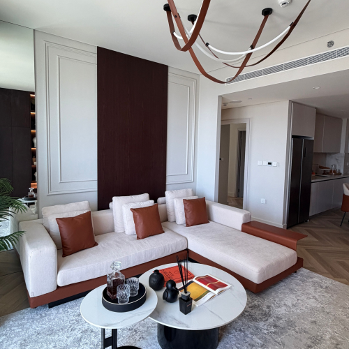 sofa narożna nowoczesna designerska z podświetleniem na zamówienie od Primavera Casa