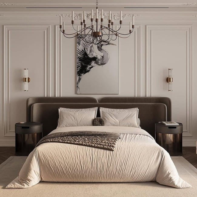 luksusowe łóżko tapicerowane Serena nowoczesne meble