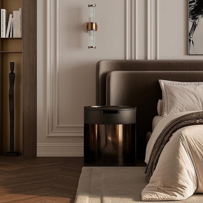 nowoczesne designerskie łóżko tapicerowane na zamówienie