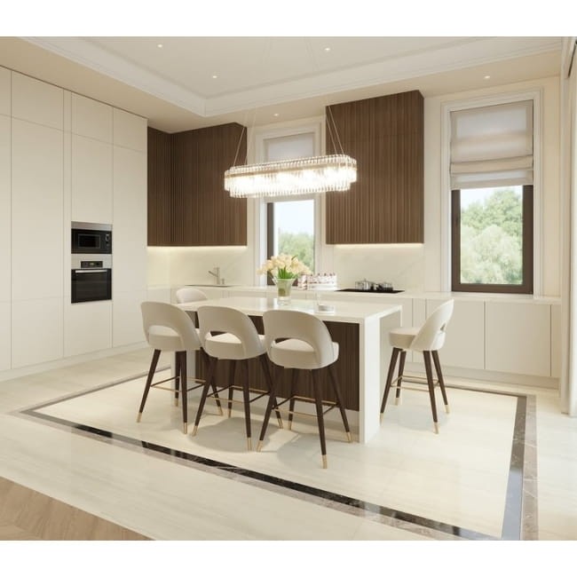 hoker glamour nowoczesny tapicerowany do wyspy Cardinale