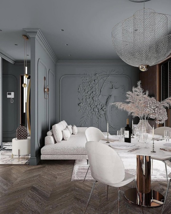 Designerski stół okrągły do salonu meble nowoczesne