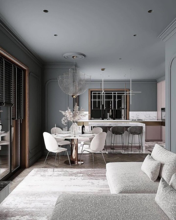 Nowoczesna jadalnia ze stołem Orion luksusowe meble