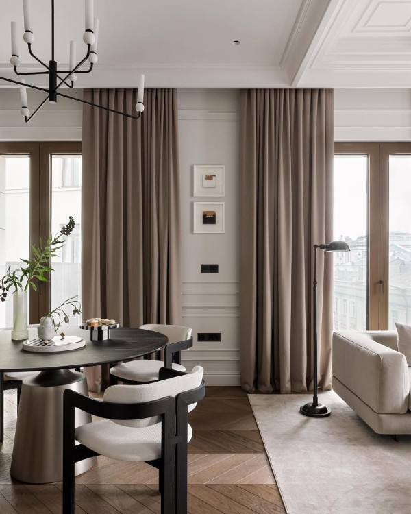 Designerskie krzesło do jadalni minimalistyczne meble