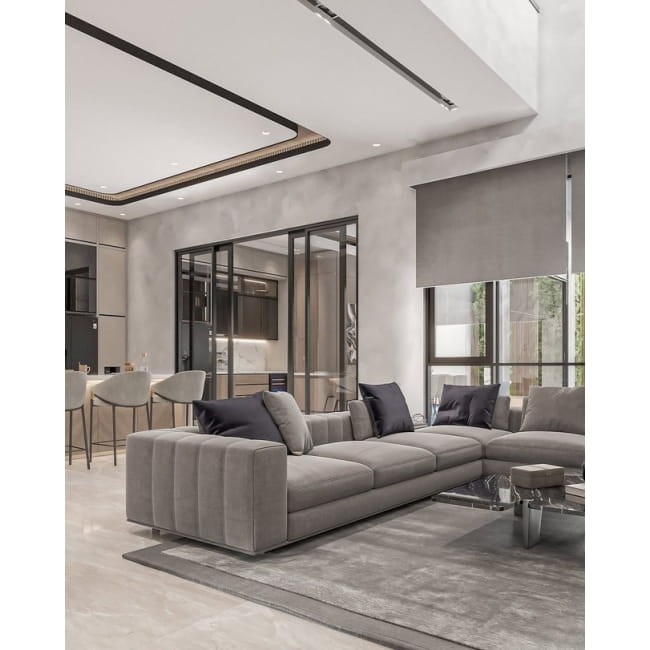 Designerska sofa narożna luksusowe meble na zamówienie