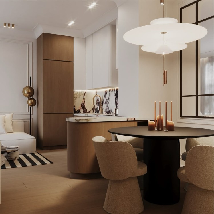 Luksusowe oświetlenie salon designerski żyrandol Plater od Primavera Casa