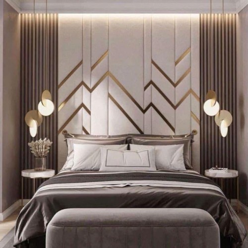 Luksusowy złoty żyrandol do sypialni designerskie lampy wiszące