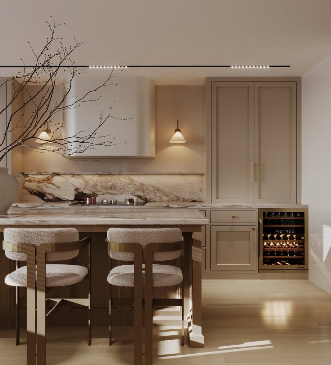 hoker drewniany tapicerowany na zamówienie