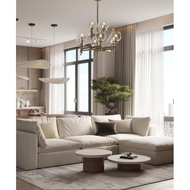 minimalistyczny ekskluzywny narożnik Figaro