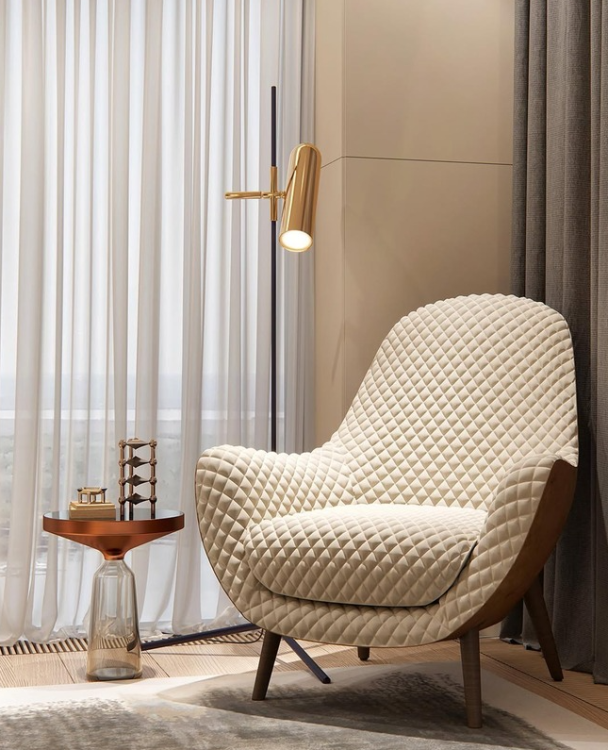 designerski fotel w nowoczesnym stylu Bentley