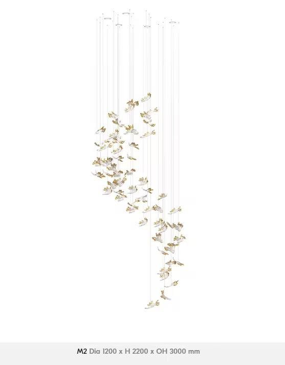 Leaf Cabbage Gold Pendant – ekskluzywna dekoracja do salonu