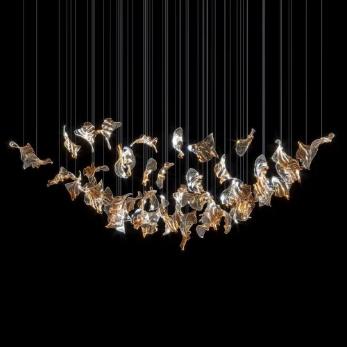 Leaf Cabbage Gold – dekoracja premium zwisająca z sufitu