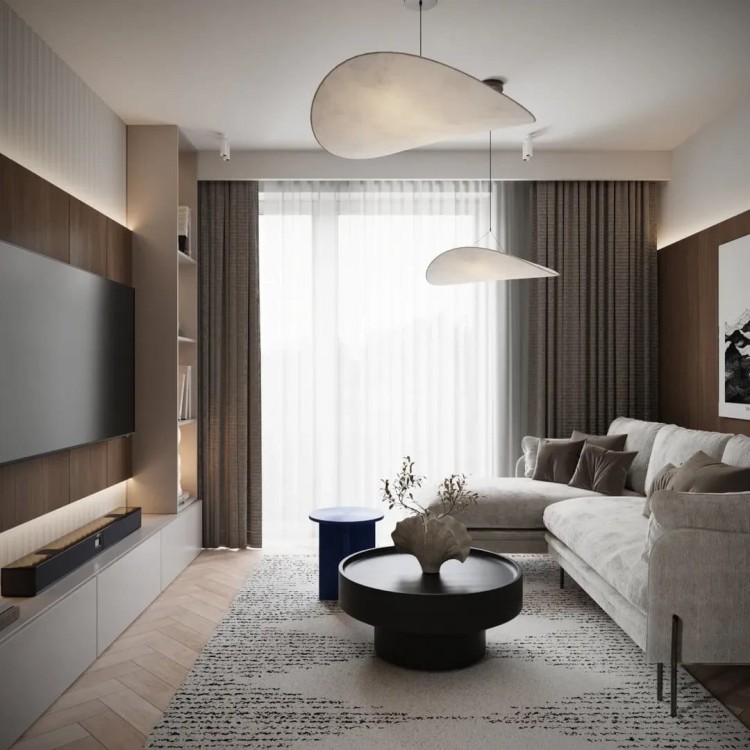 Nowoczesny żyrandol Cloud jasny