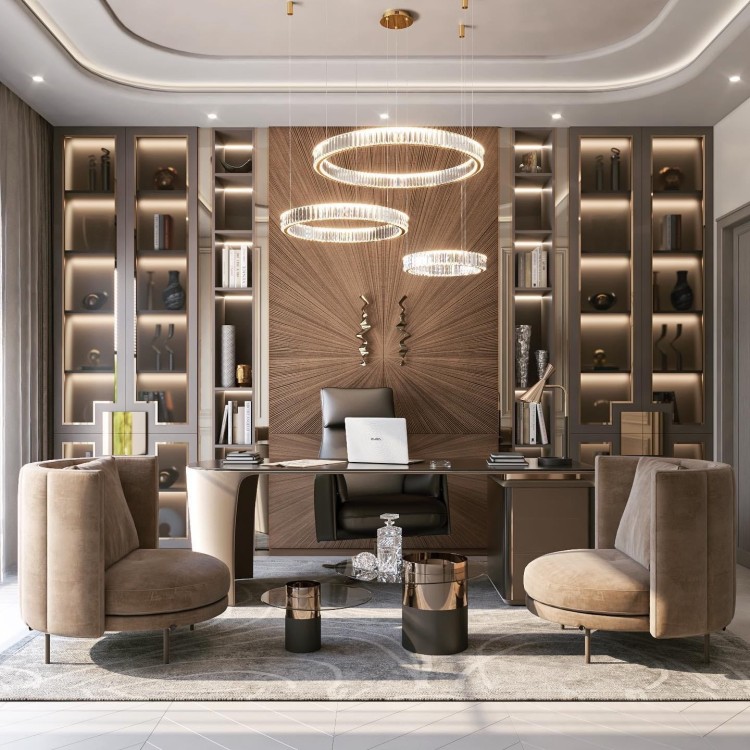 żyrandol okrągły z kliku elementów Eclipse