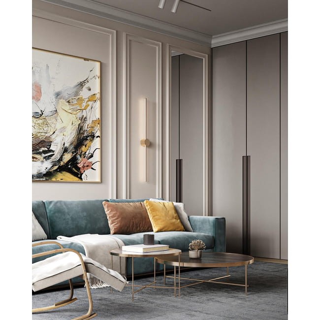 Kinkiet titanium gold