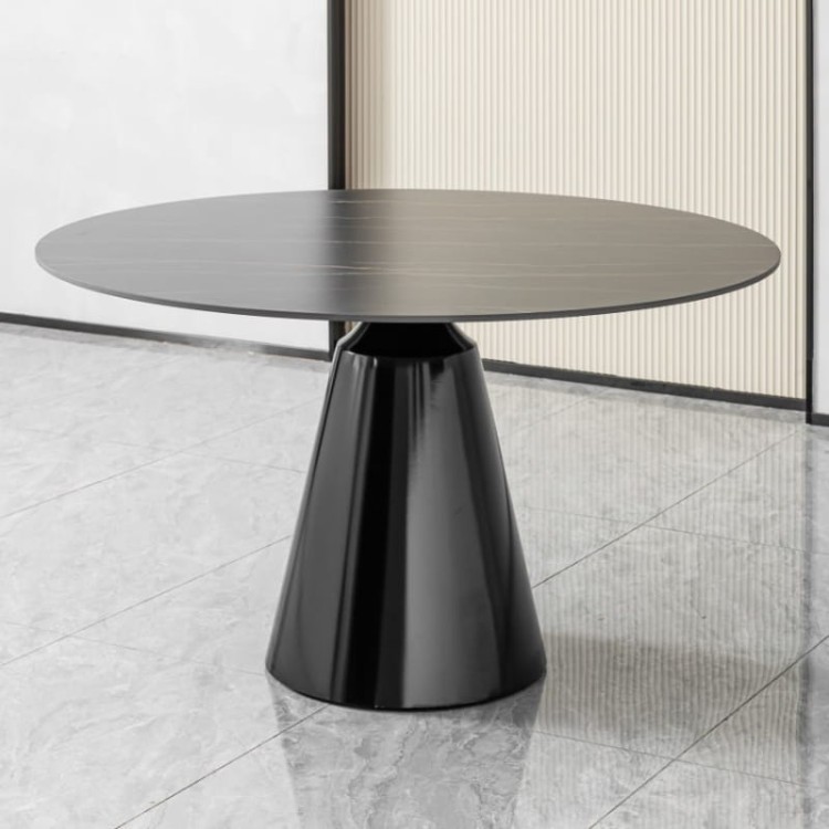 nowoczesny okrągły stół 130 cm średnicy