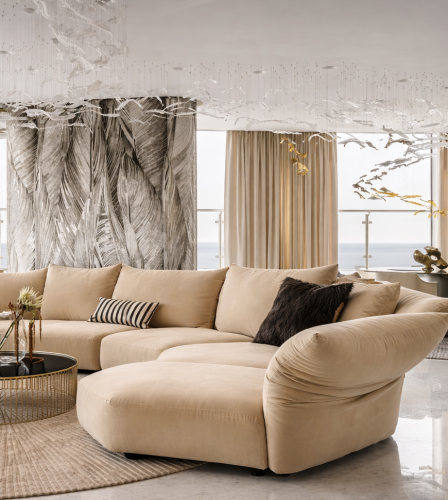 sofa narożna tapicerowana nowoczesna