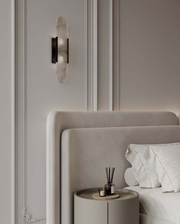 łóżko Serena tapicerowane z dużym zagłówkiem