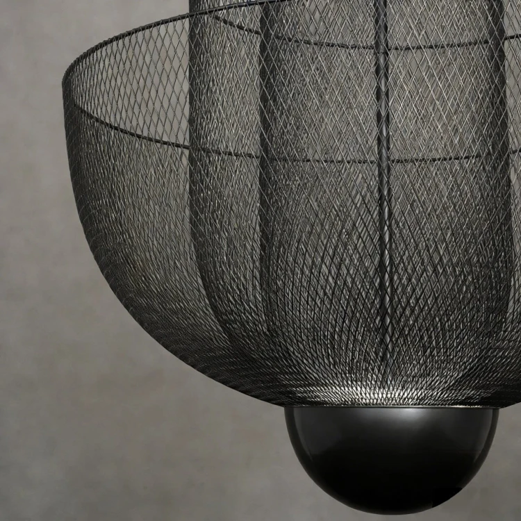 nowoczesny żyrandol  czarny do kuchni