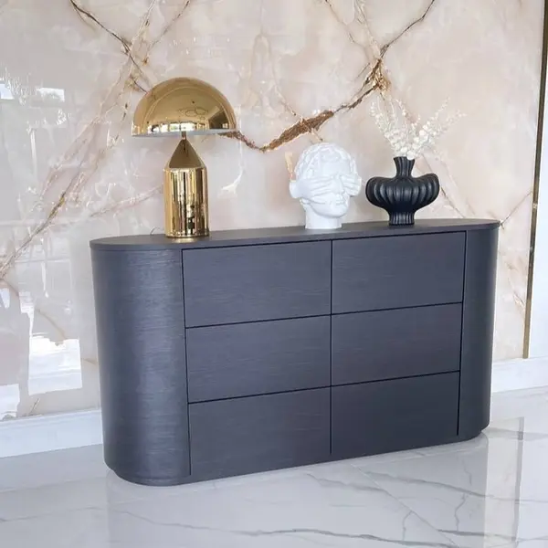 drewniana komoda nowoczesna z szufladami