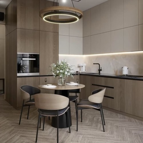 krzesło nowoczesne drewniane tapicerowane na metalowych nogach