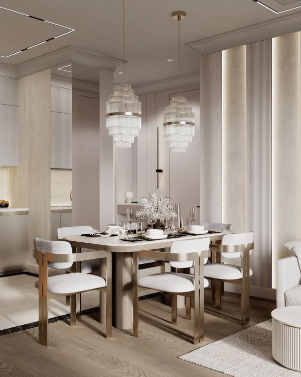 krzesło nowoczesne złote beżowe do jadalni