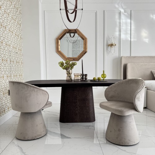 krzesło obrotowe tapicerowane na zamówienie okrągłe